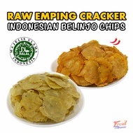 👩🏻‍🍳【HOT】Raw Emping Crackers 👩🏻‍🍳 Halal Handmade Crispy Belinjo Keropok Indonesia 👩🏻‍🍳 Foodmania