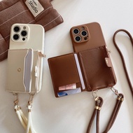 Crossbody Lanyard Card Holder Case For Samsung Galaxy J6 Plus J4 Plus J2 Prime A7 2018 A750 A91 A81 