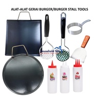 BURGER STALL TOOLS/BURGER TOOLS/BARANG BURGER KUALI BURGER BULAT/KUALI SEGI EMPAT/BURGER PAN/KUALI ROTI CANAI KUALI ROTI