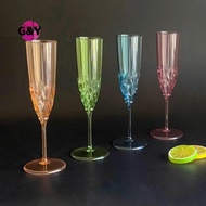 G&Y Retro Imitation Glass European Plastic  Glass  Glass Goblet Retro Red  Goblet Carved Embossed Ju