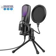 Live Streaming, Karaoke, Gaming, Desktop USB Condenser Microphone RGB Gaming Microphone Video Confer