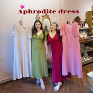 Lady M | Aphrodite dress plussize V-Neck Long Skirt For Chubby Women Suitable Wearing To Events Dinn