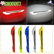 SHOUOUI 2PCS Reflective Car Sticker Universal Motorcycle Rearview Mirror Safety Warning