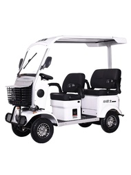 "Introducing the E800 Minibus: Your Versatile Electric Four-Wheel Scooter with Disc Brake, Ideal for Elderly Mobility, Passenger, and Cargo Needs!"