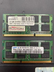 2GB DDR3 ram x 2
