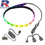 台灣現貨Coolmoon CM-LS40 5V ARGB電腦機箱LED燈條SATA 3PIN電腦RGB燈