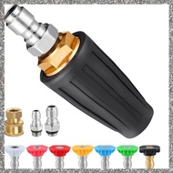 (GJFZ) 4000PSI Pressure Washer Tips Set - Efficient Turbo Nozzle Power Washer with 1/4In and 3/8In Q