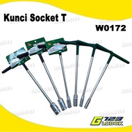 T-Socket Wrench T-Socket/ 9mm, 10mm, 11mm, 12mm, 13mm, 14mm, 17mm, 19mm W0172