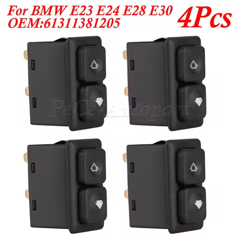 4Pcs Window Lifter Electric Power Control Button Window Switch 61311381205 For E23 E24 E28 E30 L6 M5