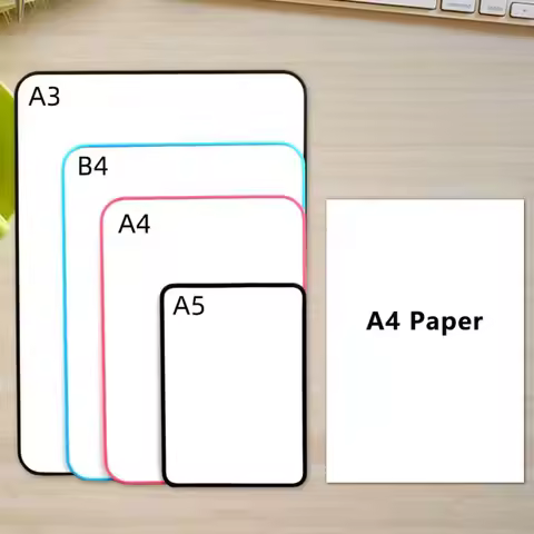 A5/A4/B4/A3 Whiteboard Double-Sided Dry Erase Erasable Writing Board Magnetic-Friendly Reusable Desk