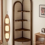 Storage Storage Floor Cabinet Cabinet Solid Wood Rattan Corner Corner Corner Dining Cabinet Shelf Co
