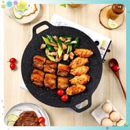 Cast iron pan SIZE 34 - Stone baking pan non-stick pan size 34 cm Korean non-stick stone pan chao da