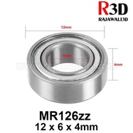Up Ball Bearing Mr126Zz 126Zz Miniature 6X12X4Mm