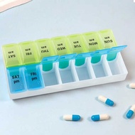 QUICKSHP FirstDay 7-Day Day and Night Medicine Box tablet Capsule Storage - FD7| |