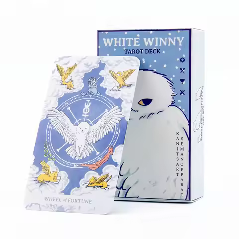 White Winny Tarot Fortune Telling Divination 80 Cards Deck & PDF Guidebook for Intuitive Readings & 