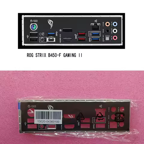 Original New For Asus ROG STRIX B450-F GAMING II I/O Shield Back Plate BackPlate Blende Bracket