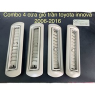 Beautiful Combo of 4 ceiling air vents for toyota innova 2006-2016