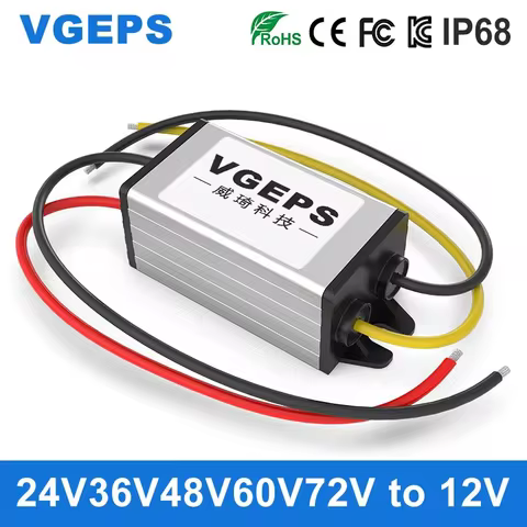 12V 24V 36V 48V 60V 72V to 12V step-down module DC automotive regulator DC-DC power converter