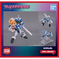 (READY STOCK) Bandai - Tiny Session Macross - VF-31J Siegfried - Hayata Use with Freyja - VF31J
