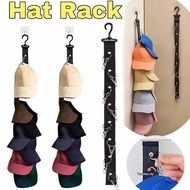 Nylon Straps Cap Hanger with 8 Metal Clips Hat Rack Organizer Caps Rack Hat Golf Stand for Baseball 