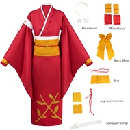{ftuhyjuy} Anime Bungo Stray Dogs Izumi Kyouka Cosplay Costume For Women Japanese Kimono Robe Dress 