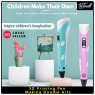 3D Printing Pen Making Doodle Arts 3D Pen &amp; Crafts USB Cable | Good for Children Education [Local Seller]