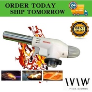 Portable Metal Flame Gun Butane Gas Torch Camping Welding Multipurpose Burning Fire Penyala Gas Api
