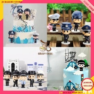 【 JS Bakery Store】Police Cake Topper Cake Decoration 卡通警察蛋糕插件装饰