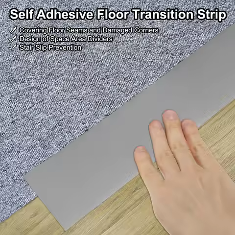 Floor Transition Strip 1m/2m Self Adhesive Laminate Floor Flat Divider for Joining Floor Gaps Doorwa