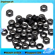 50Pcs Sturdy Skateboard Longboard Trucks Wheels Replacement Axle Nuts Hardware Black Skateboard Truc