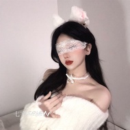 猫耳朵蝴蝶结铃铛小野猫发卡头饰头箍装扮表演套装拍照道具女Cat's ears (Steamed cat-ear shaped bread) bow bell small wild cat hair c