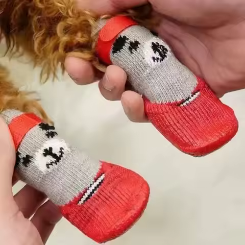 Winter Dog Shoes for Dogs Dog Boots Small Big Waterproof Anti-slip Socks Pets Products Slippers Pupp