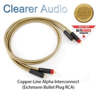 CLEARER AUDIO COPPER-LINE ALPHA INTERCONNECT SPECIFICATION 0.5M ( Eichmann Bullet RCA )