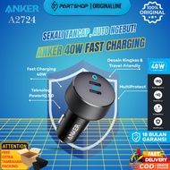Anker PowerDrive III Duo USB-C Car Charger fast charging 40w 2-port each 20W power IQ 3.0 Type C - A
