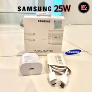 ชุดชาร์จSamsung 25W PD ชุดชาร์จซัมซุง 25W [ หัวชาร์จ+สายชาร์จ ] รองรับชาร์จเร็ว fast chager รับประกัน 1ปี รองรับรุ่น Note20 Note10 Note9 Note8 S23 S22 S21 S20 S10 S9 S8 A80