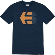 Etnies Corp Combo T-shirt ( Navy / Orange / White )