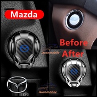 Iron Man Car Interior Engine Ignition Start Stop Button Protective Cover Decoration Sticker Car Interior Accessories For Mazda speed CX-30 CX-8 Mazda3 CX-3 CX-9 Mazda6 CX-5 Mazda2