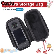 CACTU Storage Bag, Smooth Zipper Portable Action Camera Accessories, Upgraded Version Mini Shockproof EVA Carrying  for Insta360 ONE X3 X2