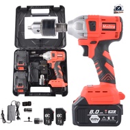 MOLITA บล็อกแบต 168V บล็อกไฟฟ้า ล็อกแบตเตอรี่ แถมแบต Li-ion 2ก้อน 2ระบบ รุ่นสีแดง(รุ่นใหม่ สำหรับงา