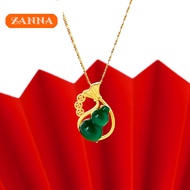 Gold 916 original Malaysian gold jewelry Malay jade gourd money bag pendant for women