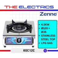ZENNE 4.5kW STAINLESS STEEL SINGLE BURNER GAS STOVE GAS COOKER KGC12C / KGC-12C (WITH DOUBE BOX)