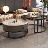 Small Small Apartment Household Simple Living Room Coffee Table Round Tea Table Nordic Influencer Sl