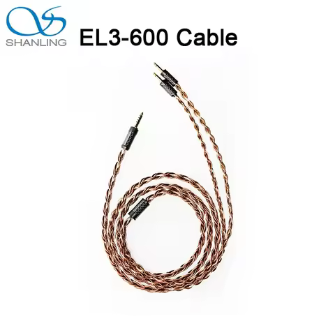 Shanling EL3-600 Single Crystal Copper Upgrade Headphone Cable 1.2M 6N Single Crystal Copper Earphon