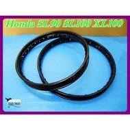 BLACK​ STEEL WHEEL RIM (19") size 19x1.40 Fit For HONDA SL90 SL100 XL100 // "BLACK" 19
