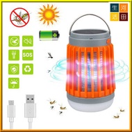 OUTING - USB 3合1太陽能滅蚊燈 室內戶外防水露營燈和移動電源橙色