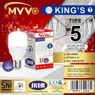 MYVO KINGS WHITE LED LAMP T BULB 5 WATT