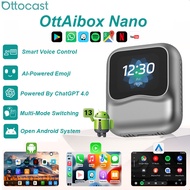 OTTOCAST Nottaibox นาโน Al การสนทนาด้วยเสียงกล่อง AI 8 + 128GB QCM 8-Core 6225แอนดรอยด์13คลาวด์ซิมไร