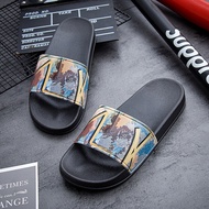 Men's and women's slippers 2024 new style kasut selipar lelaki viral dewasa tahan lasak casual trend outside wear waterproof non-slip outdoor seaside couple beach shoes indoor bathroom non-slip lightweight teenage students flip-flops men's sandals