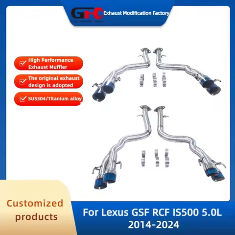 GFC Catback Valvetronic Exhaust pipe for Lexus GSF RCF IS500 5.0L 2014-2024 High-Performance Stainle