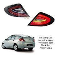 (1 Year Warranty) Proton Gen 2 / Persona Elegance Dynamic Albino LED Tail Lamp With Running Signal L